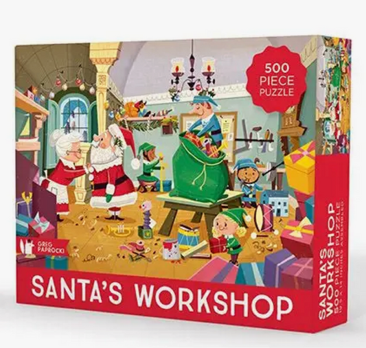 Gibbs Smith- Santa's Workshop Jigsaw Puzzle