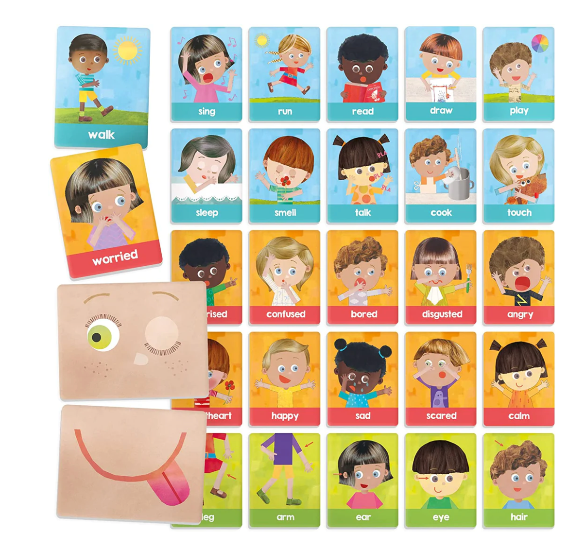 Headu- Flashcards Montessori Emotions and Actions