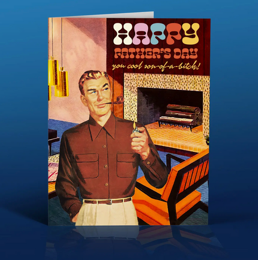 OffensiveDelightful "Midcentury Modern" Fathers Day Card