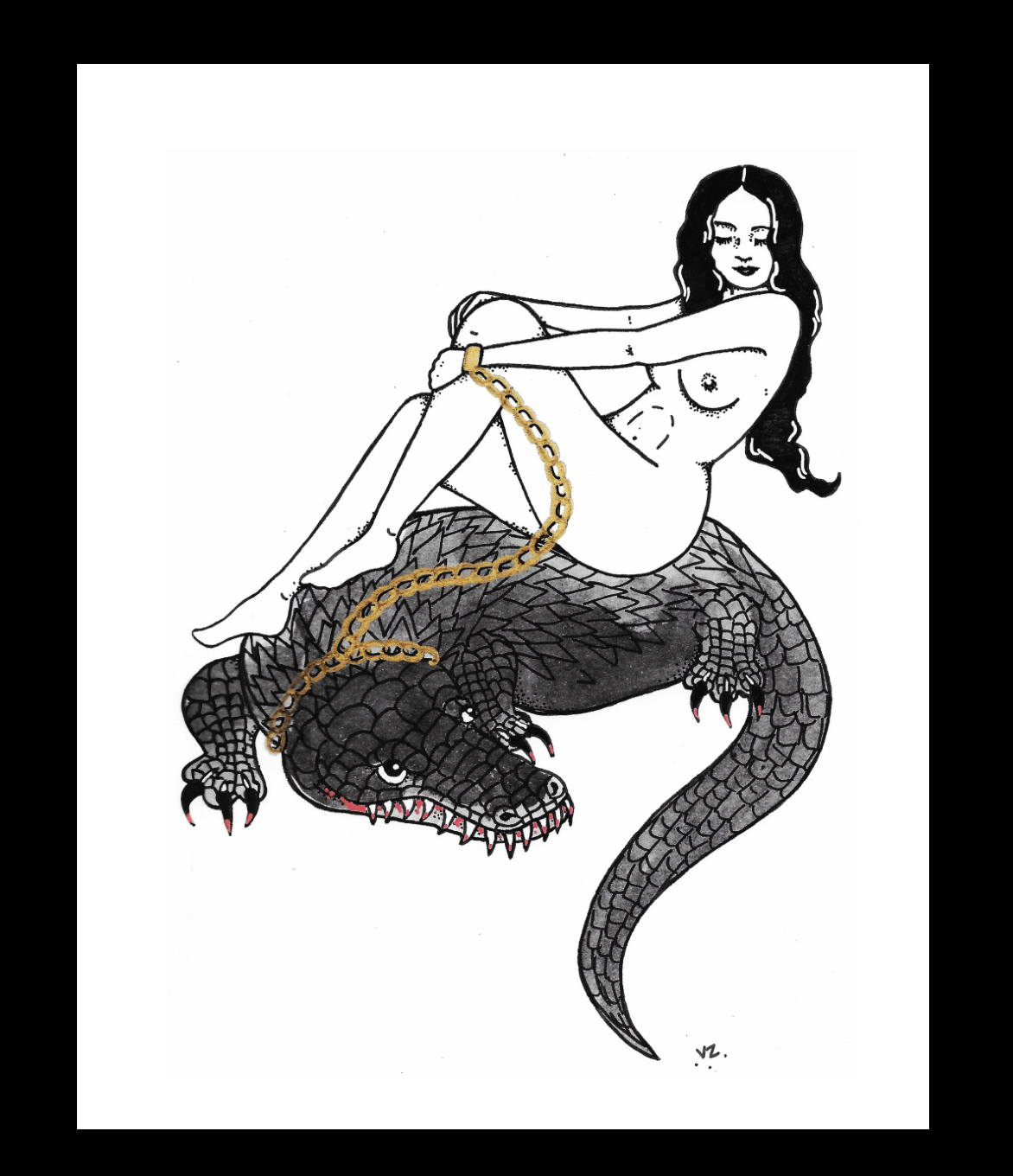 VanZayton Arts- Pet Alligators 8x10 Print