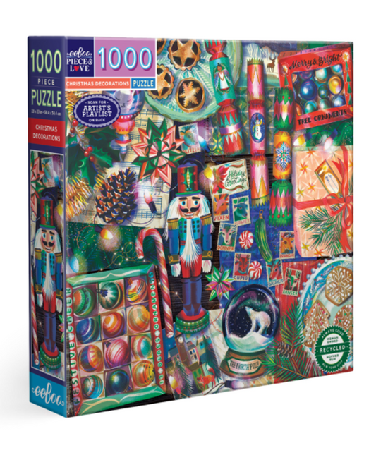 eeBoo- Jigsaw Puzzle 1000 pc Christmas Decorations