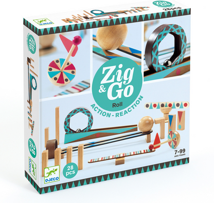 Djeco- Zig & Go- 28 Pc Marble Run