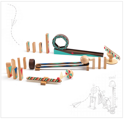 Djeco- Zig & Go- 28 Pc Marble Run