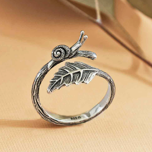 Nina Designs- Adjustable Snail Sterling Silver Ring