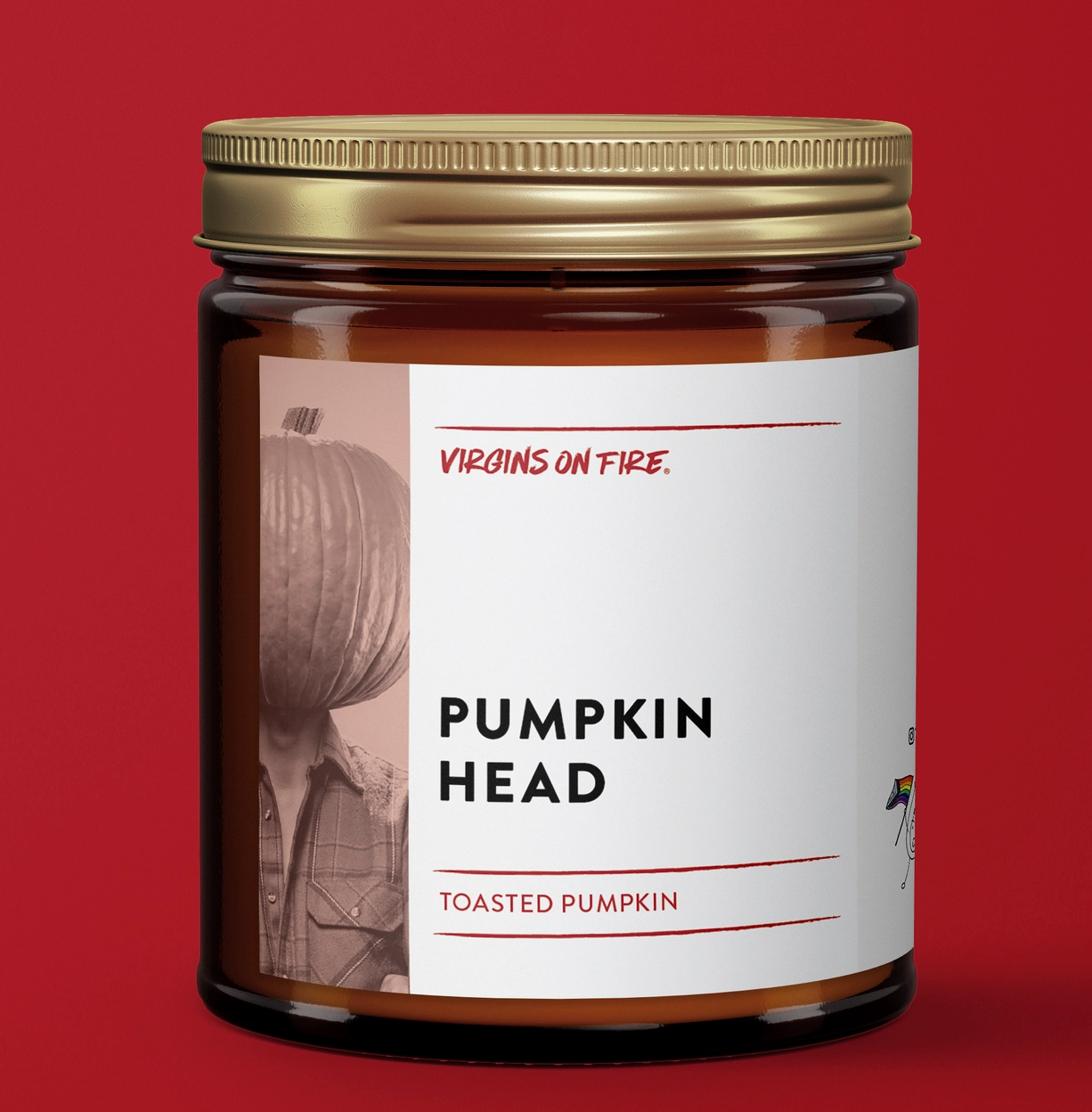 Virgins on Fire Candle Company- Pumpkin Head Candle