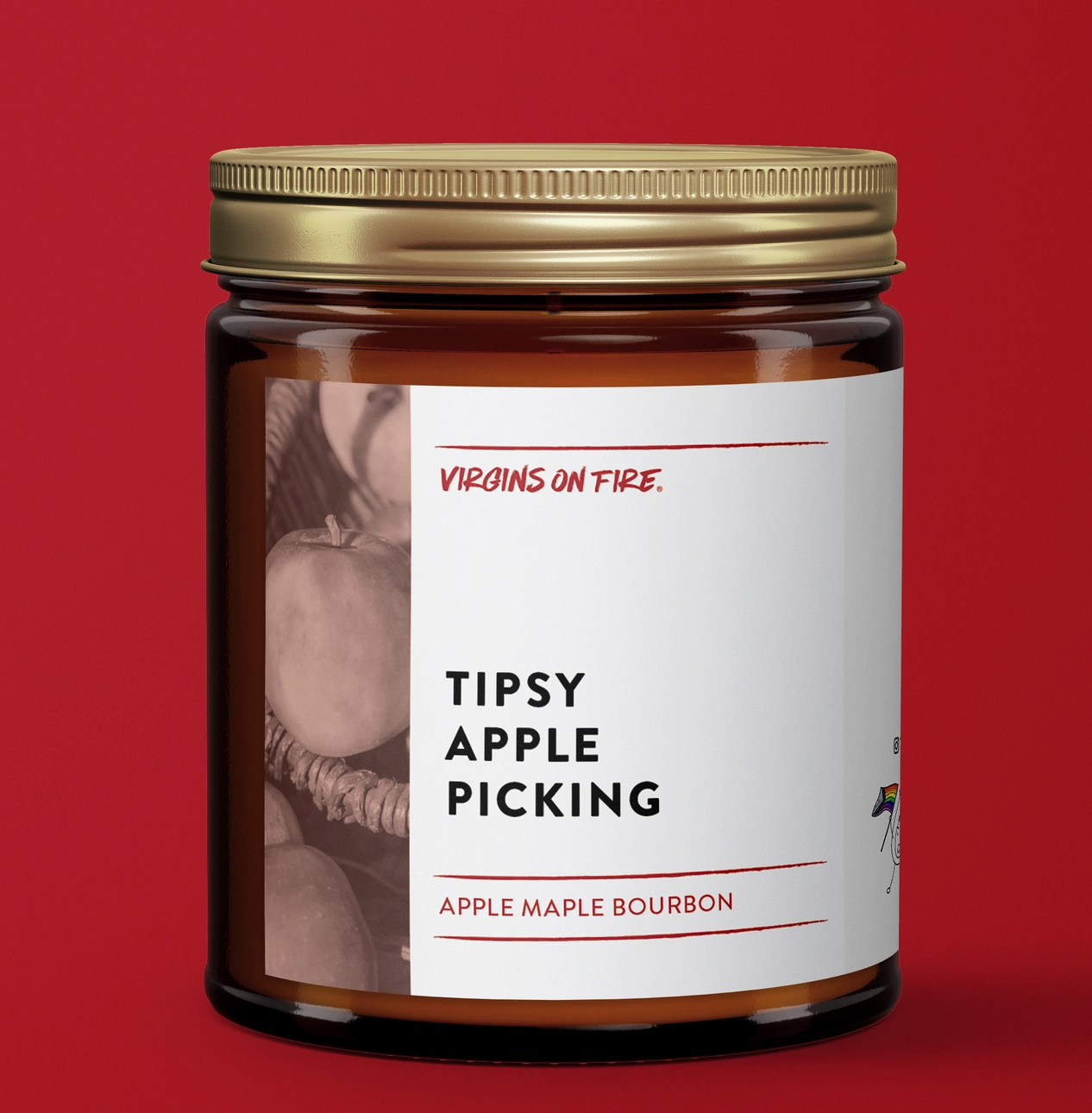 Virgins on Fire Candle Company- Tipsy Apple Picking Candle