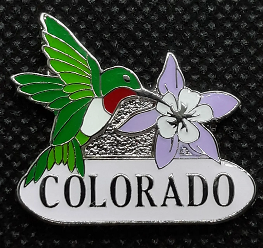 FSGC Enamel Pin- Hummingbirds for Colorado