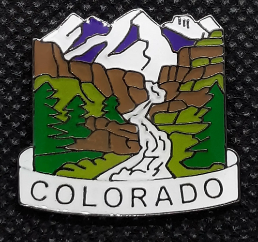 FSGC Enamel Pin- Colorado River Mountain Scene