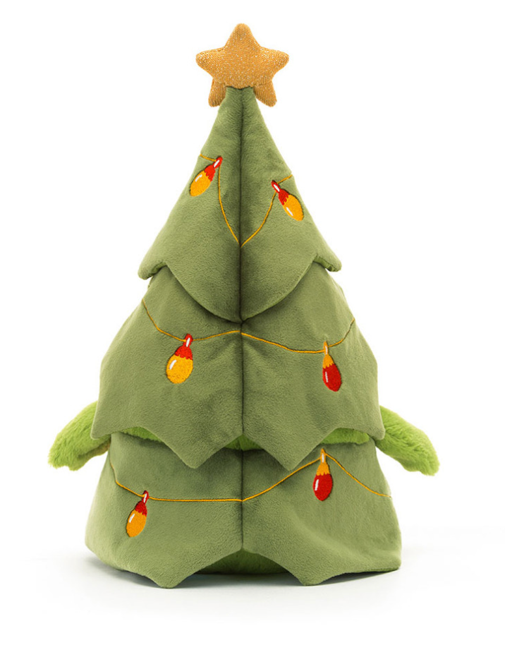 Jellycat Inc.- Christmas Tree Ricky Rain Frog