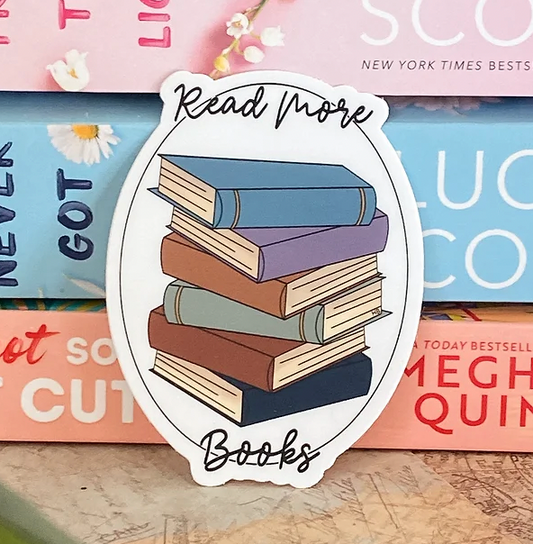 Huckleberry Beads- Read More Books Sticker