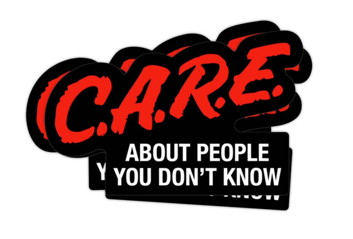 Jesse Taylor Creative- C.A.R.E About People You Don't Know Sticker