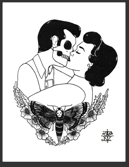 VanZayton Arts- Death Kiss 8x10 Print