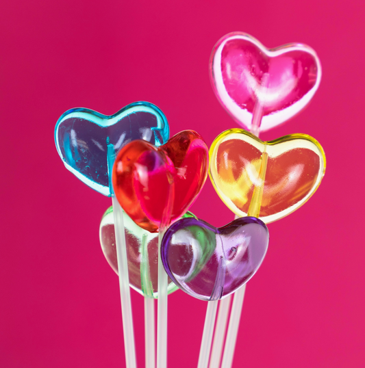 Sparko Sweets- Heart Honeycomb Lollipop
