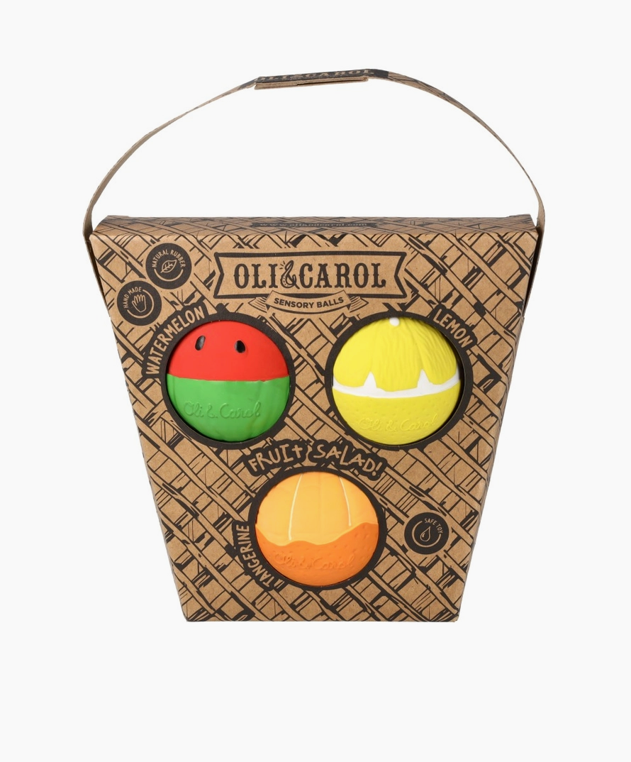 Oli & Carol- Fruit Salad Baby Ball Sensory Toys