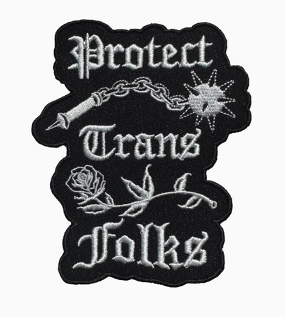 Transfigure Print Co- Protect Trans Folks/Kids Patch