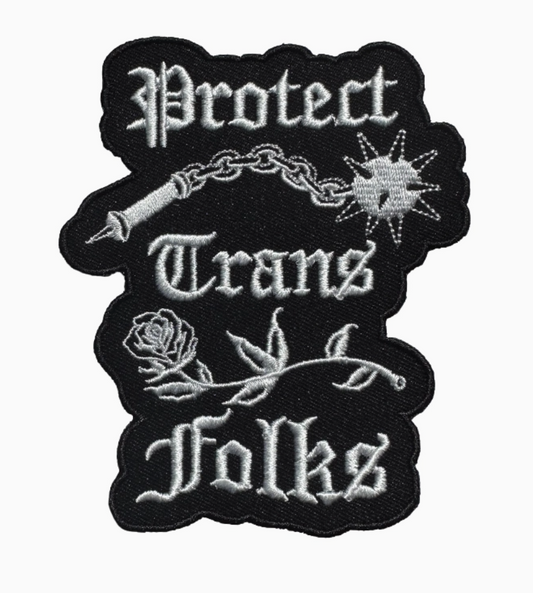 Transfigure Print Co- Protect Trans Folks/Kids Patch