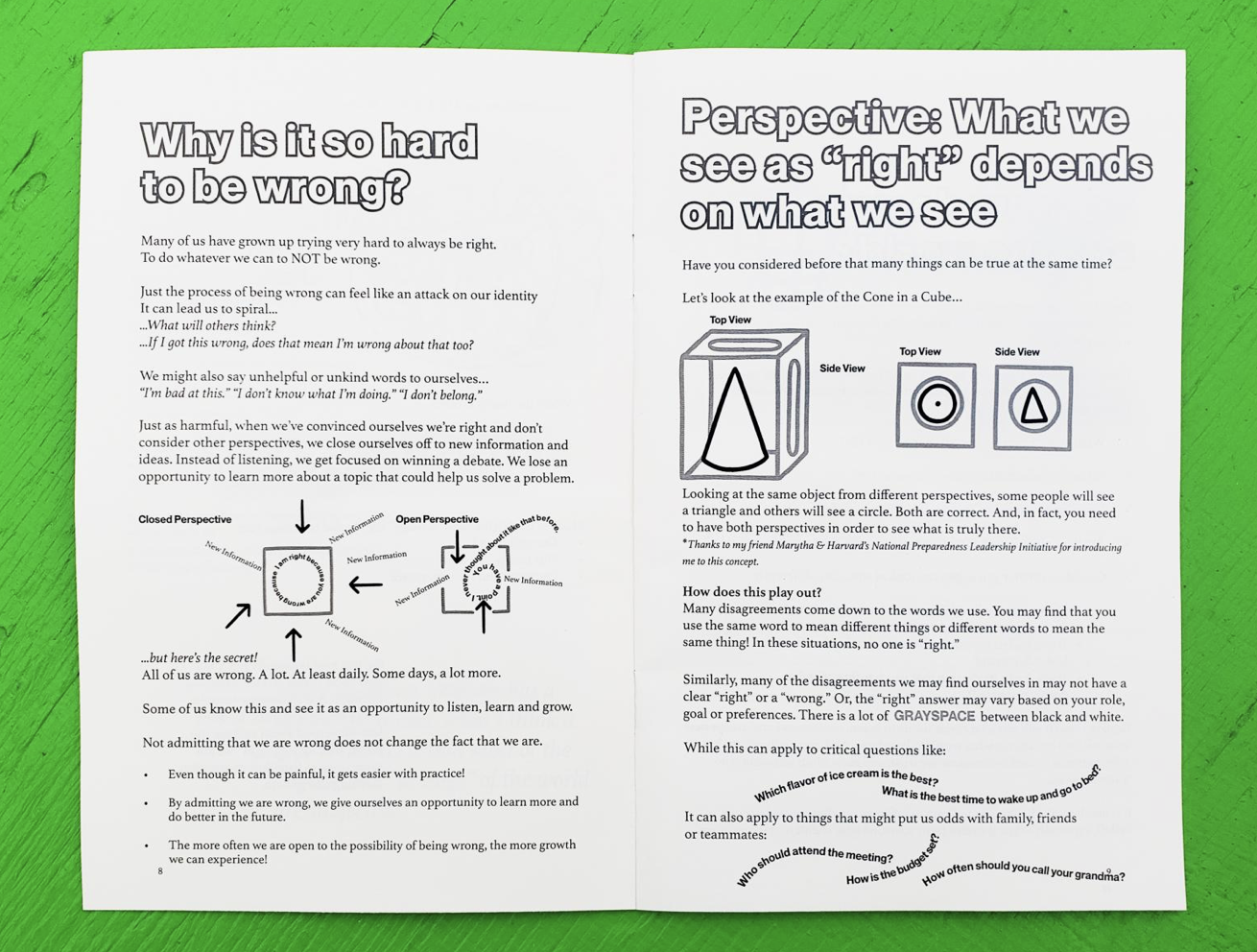 Microcosm Publishing Zine- How to Be Wrong