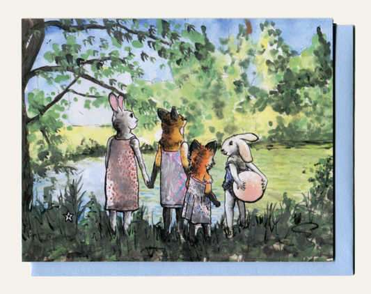 Darling Illustrations-We Get By With A Little Help Card