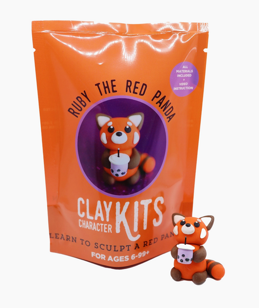 The Make Station- Clay Art Kit- Red Panda