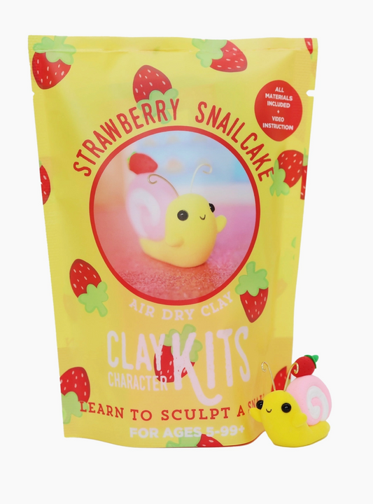 The Make Station- Clay Art Kit- Strawberry Snailcake