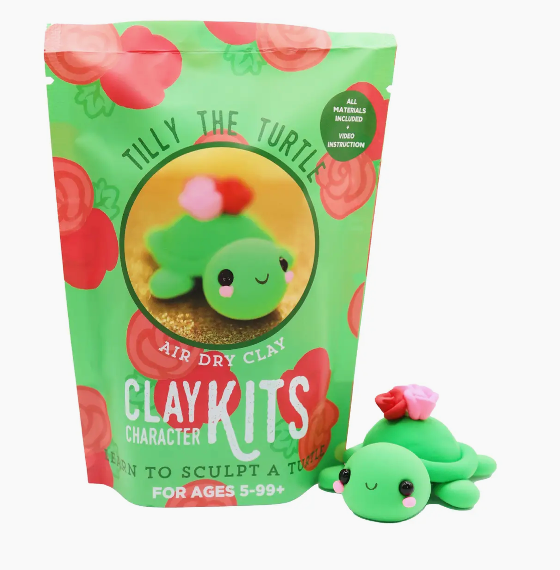 The Make Station- Clay Art Kit- Turtle
