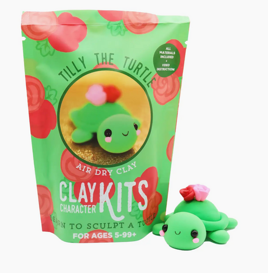 The Make Station- Clay Art Kit- Turtle