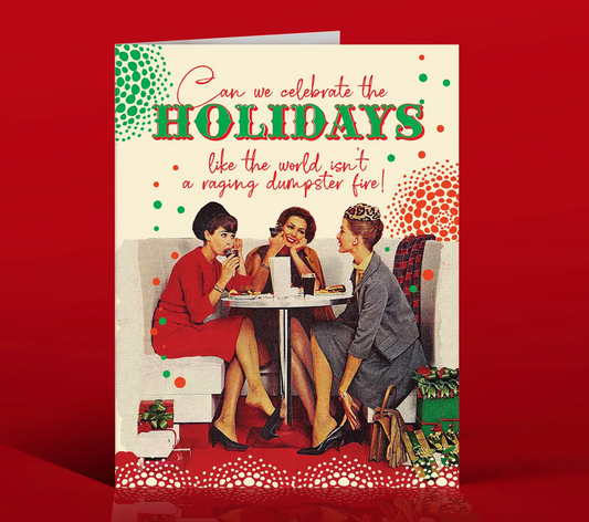 OffensiveDelightful Dumpster Fire Holiday Card