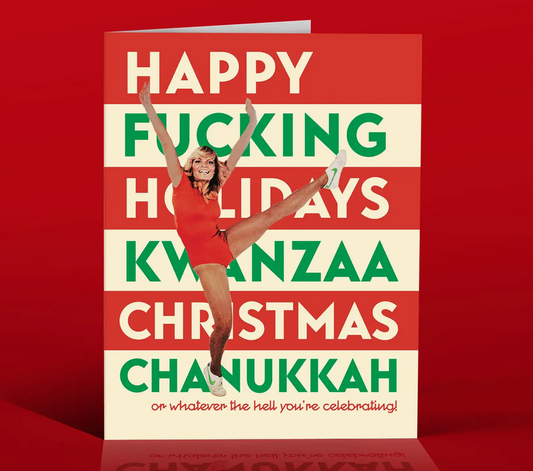 OffensiveDelightful Kwanzaa, Christmas, Hannukah Holiday Card