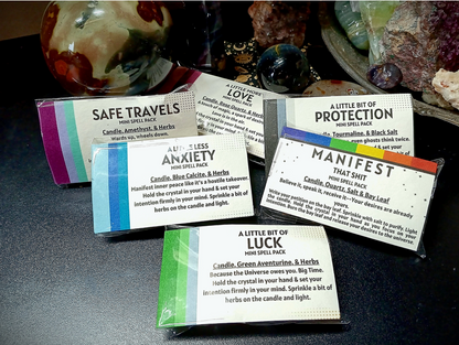Elemental Earth Shop Intention Mini Spell Packs