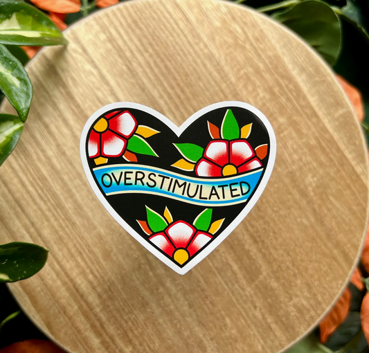 Mourning Breath Shoppe- Overstimulated Heart Sticker