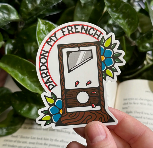 Mourning Breath Shoppe- Pardon My French Sticker