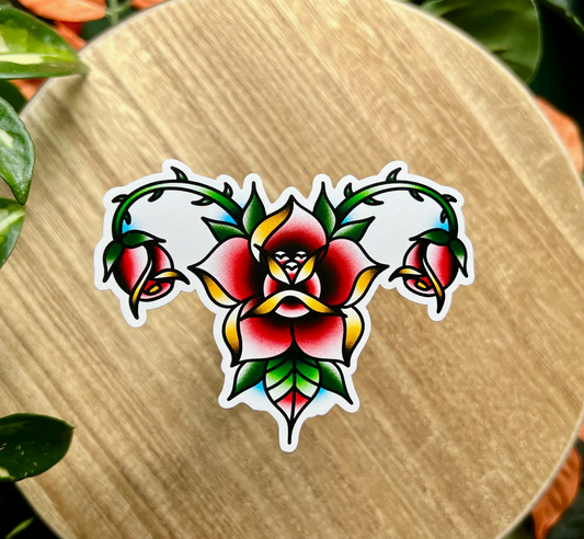 Mourning Breath Shoppe- Reproductive Rose Sticker