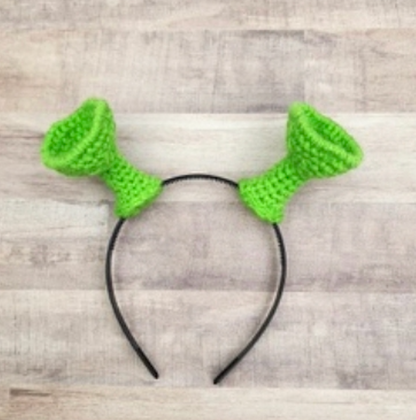 The Salty Stitchery- Wearable Shrek Ears Halloween Headbands