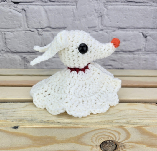 The Salty Stitchery- Crochet Ghost Dog