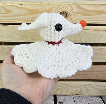 The Salty Stitchery- Crochet Ghost Dog