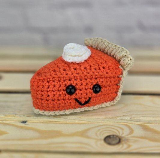 The Salty Stitchery- Crochet Pumpkin Pie Slice
