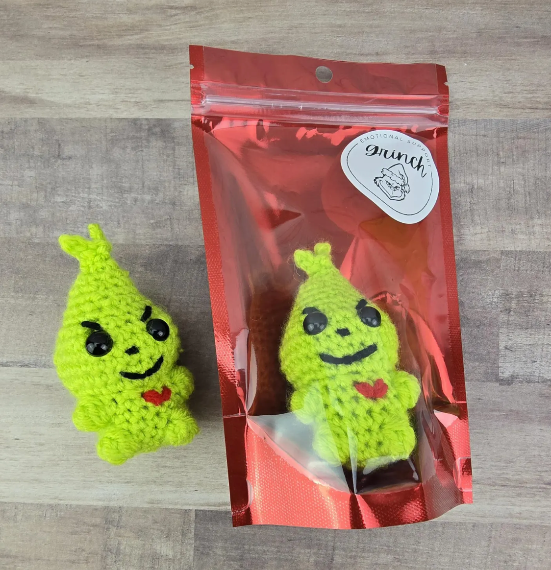 The Salty Stitchery- Emotional Support Grinch