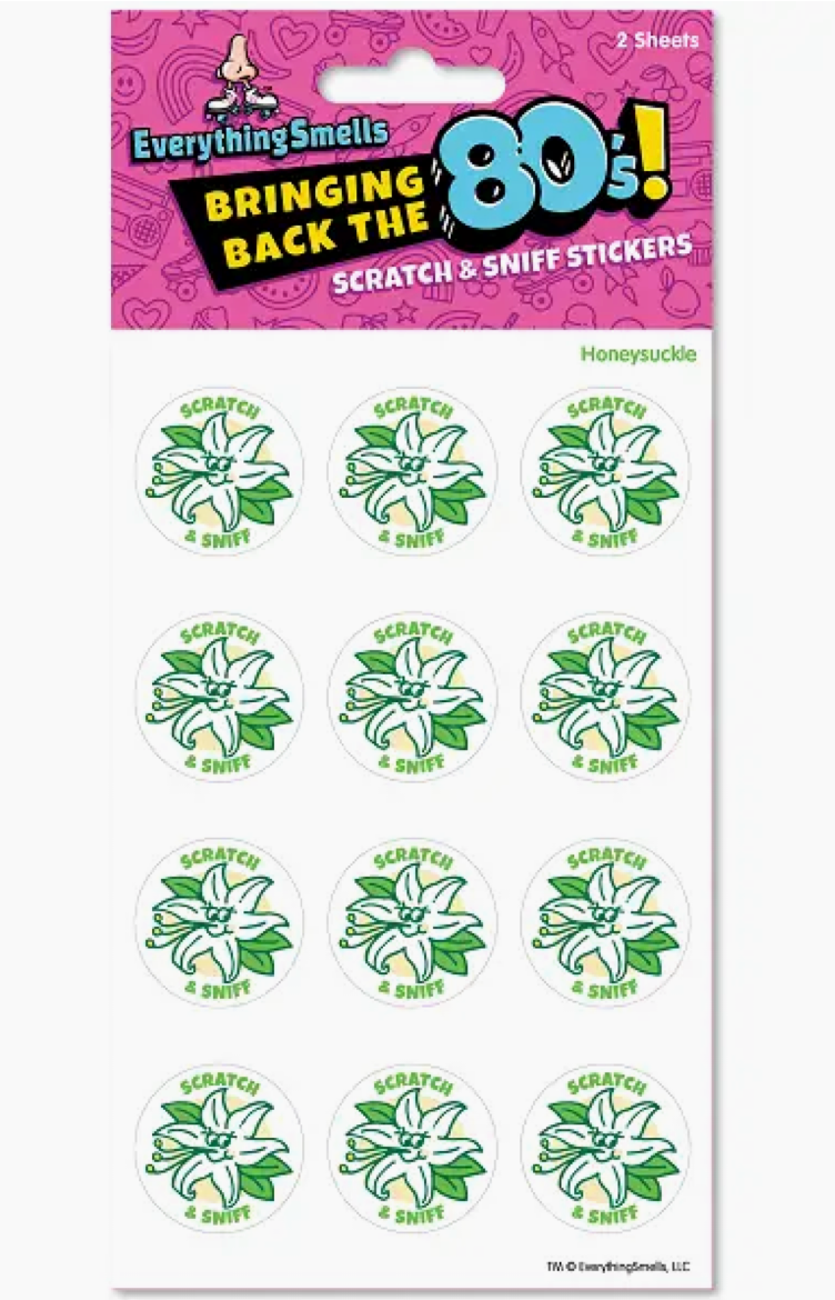 Everything Smells- Scratch & Sniff Sticker Sheets- Honey Suckle