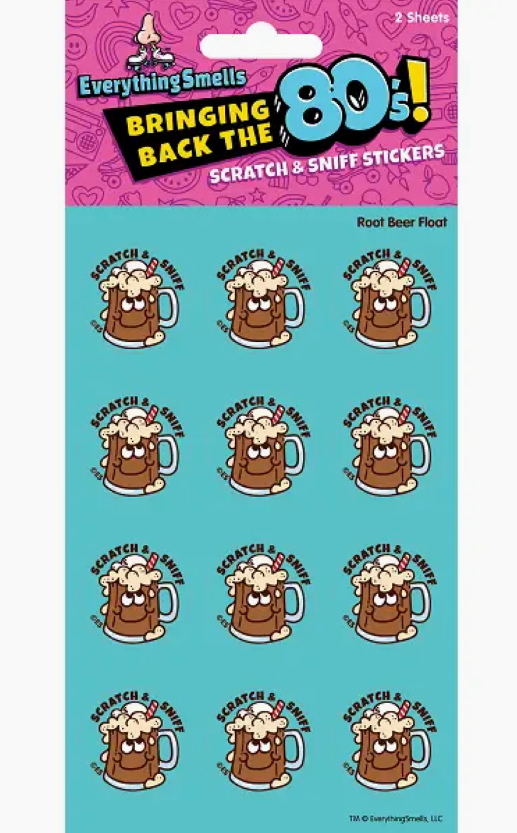 Everything Smells- Scratch & Sniff Sticker Sheets- Root Beer Float