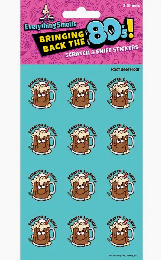 Everything Smells- Scratch & Sniff Sticker Sheets- Root Beer Float