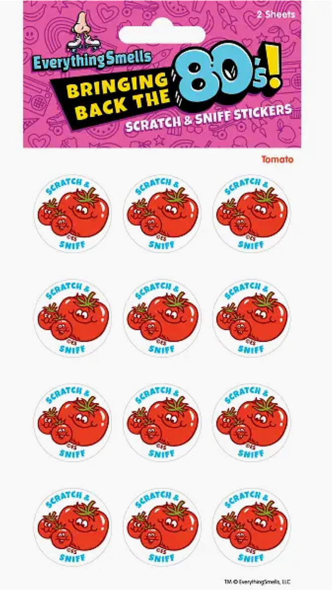 Everything Smells- Scratch & Sniff Sticker Sheets- Tomato