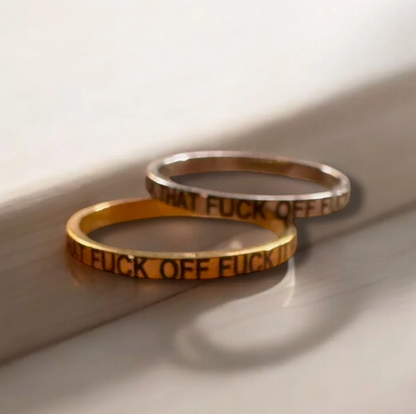 Lux + Luca Jewelry Co. All the Fucks Skinny Ring