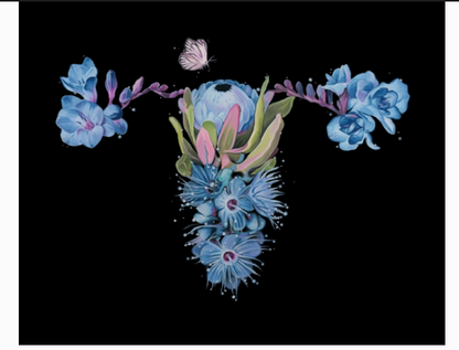 Trisha Thompson Adams- Art Prints- Lunar Womb Floral Uterus