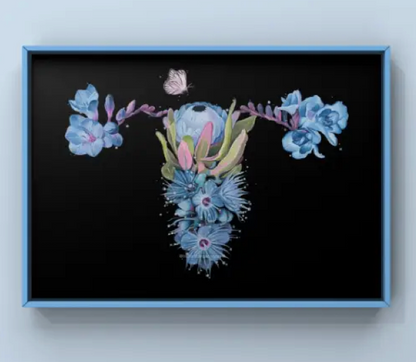 Trisha Thompson Adams- Art Prints- Lunar Womb Floral Uterus