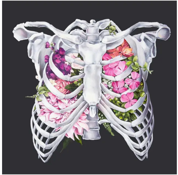 Trisha Thompson Adams- Art Prints- Floral Ribcage
