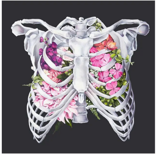 Trisha Thompson Adams- Art Prints- Floral Ribcage