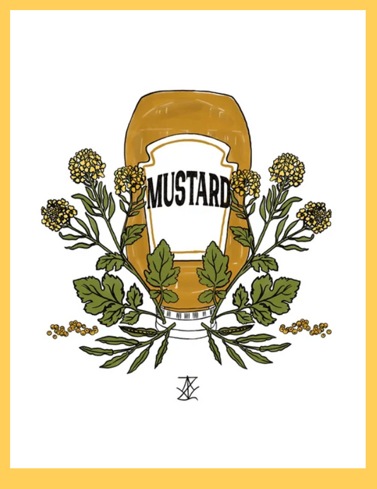 VanZayton Arts- Mustard 8x10 Print