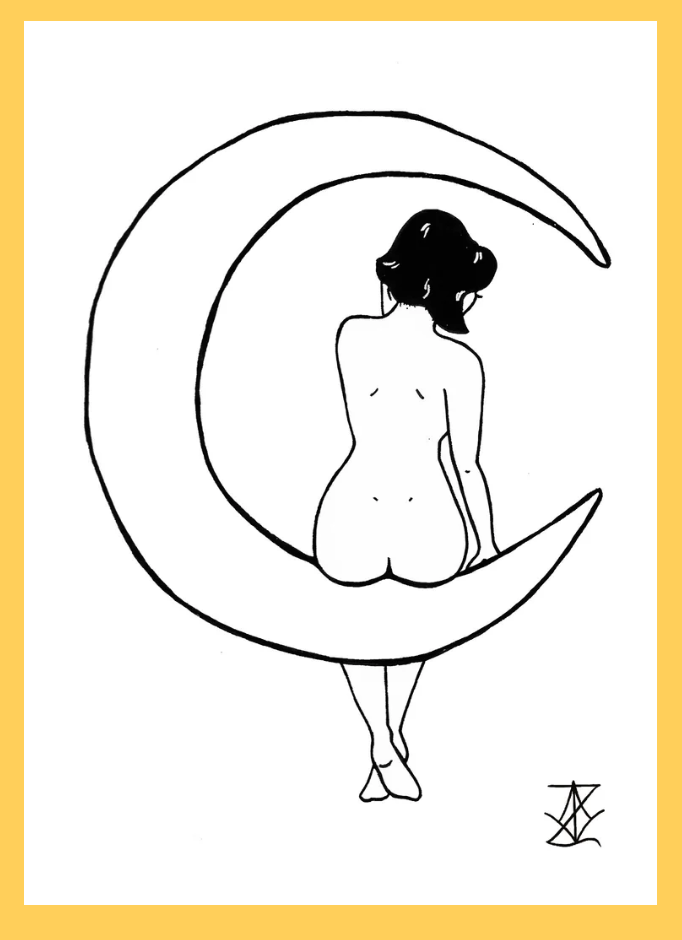 VanZayton Arts- Moon Babe 8x10 Print