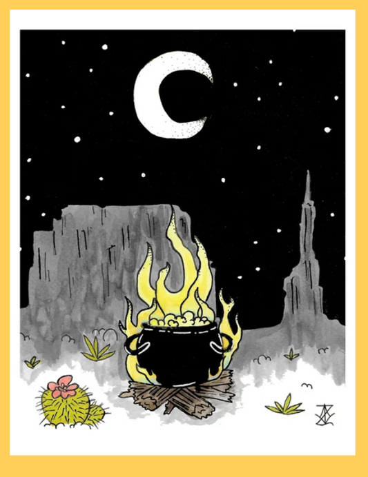 VanZayton Arts- Western Witch 11x14 Print