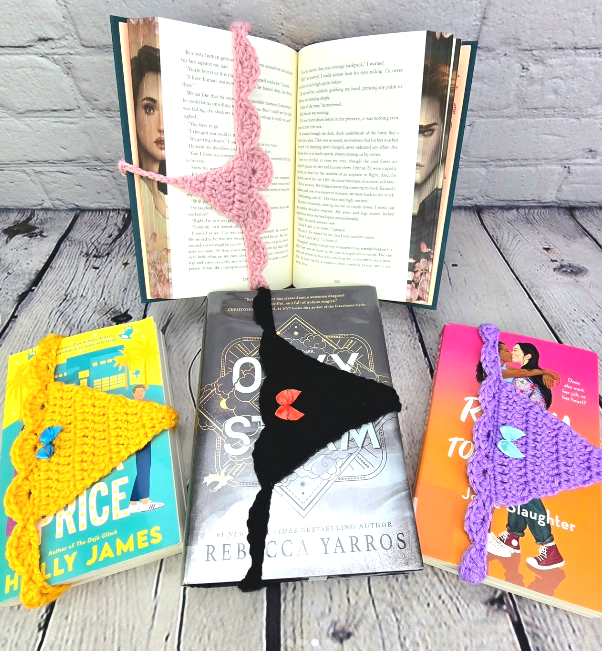 The Salty Stitchery- Book Thong Bookmark